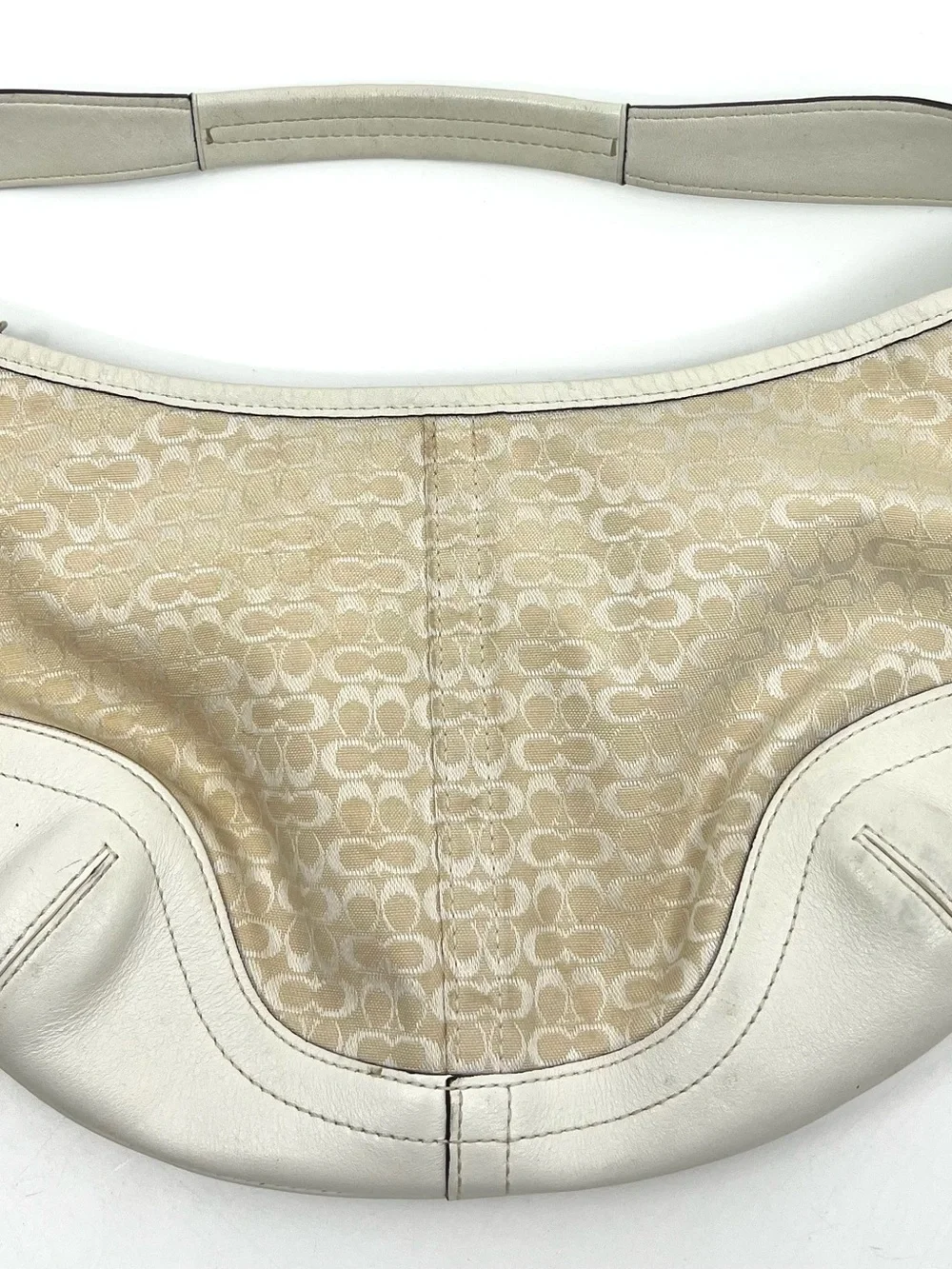 Coach Cream Signature Canvas Soho Mini Hobo Y2K Style # 6351